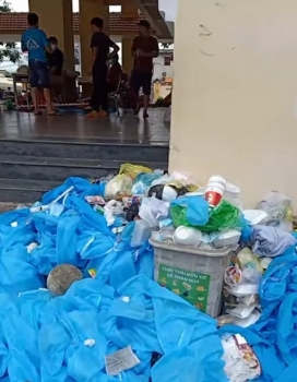 Nhanh chóng giải quyết việc rác thải khu cách ly bị 