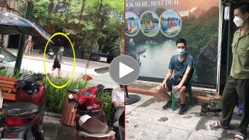 Dịch đang căng thẳng, người đàn ông vẫn "thản nhiên" tập thể dục