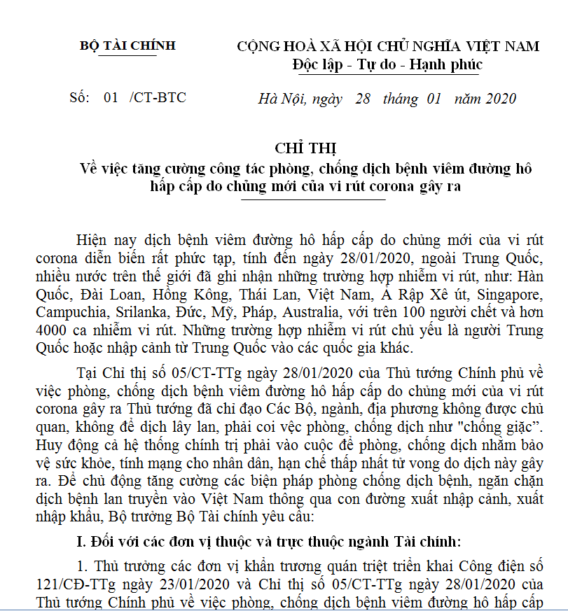 dung lam thu tuc hai quan qua cac duong mon loi mo voi trung quoc do virus corona