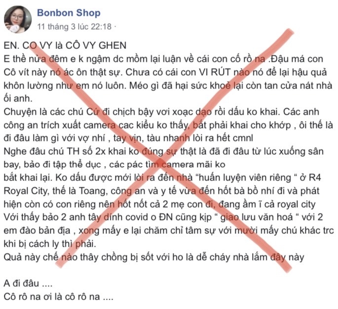 Bộ Công an xử lý đối tượng tung tin bệnh nhân số 21 có "bồ nhí, con riêng" bo cong an xu ly doi tuong tung tin benh nhan so 21 co bo nhi con rieng