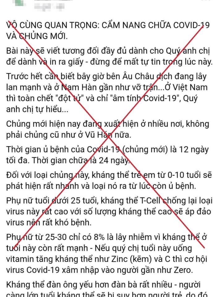 Phạt 12,5 triệu đồng người phụ nữ bán hàng online tung tin thất thiệt về bệnh nhân số 17 nhiễm Covid-19 phat 125 trieu dong nguoi phu nu ban hang online tung tin that thiet ve benh nhan so 17 nhiem covid 19