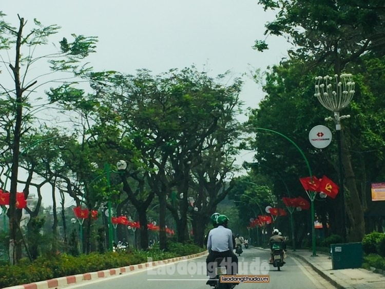 ha noi trang hoang ruc ro co hoa mung 45 nam ngay thong nhat dat nuoc