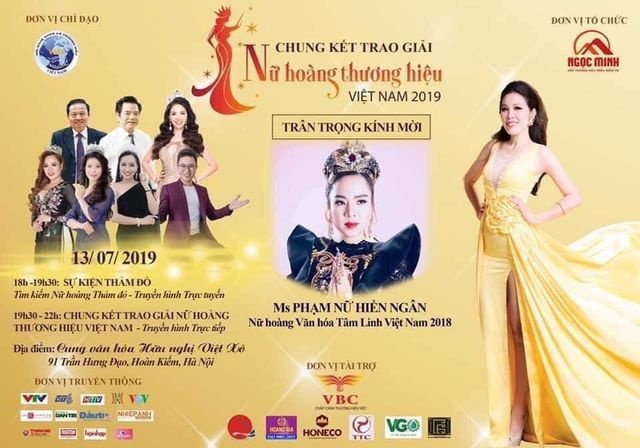 huy chuong trinh ton vinh nu hoang thuong hieu viet nam 2019 vao phut chot