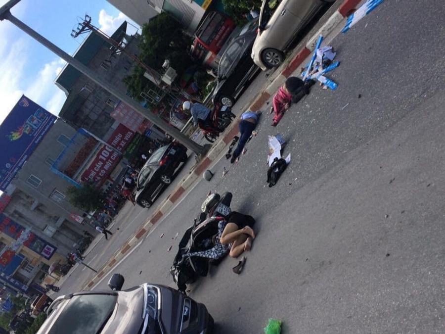 vu xe khach tong 5 nguoi thuong vong o cau bai chay chiec xe mat phanh lao thang xuong doc