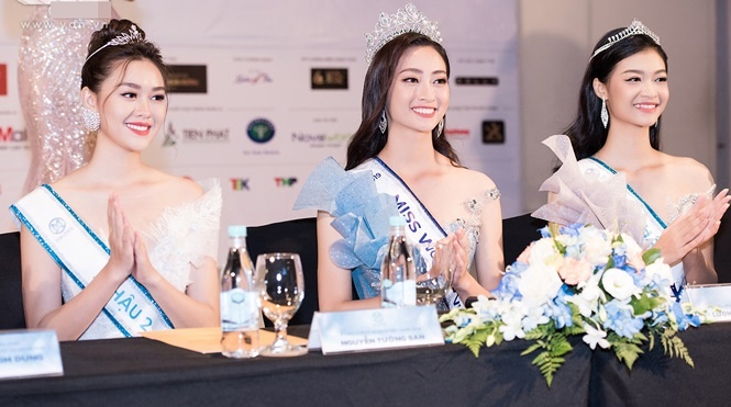 tan miss world viet nam luong thuy linh khoa facebook dap tra truoc nghi van mua giai
