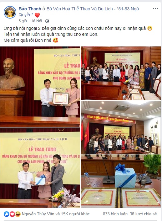 e kip phim ve nha di con nhan bang khen cua bo van hoa