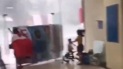 Cơn dông kinh hoàng thổi bay người, quật ngã nhiều cây xanh ở Hà Nội