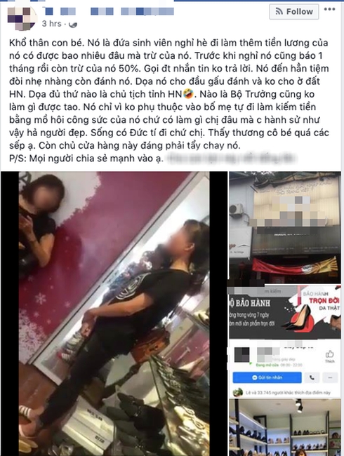 phat hanh chinh chu shop giay dep danh nu sinh den doi luong