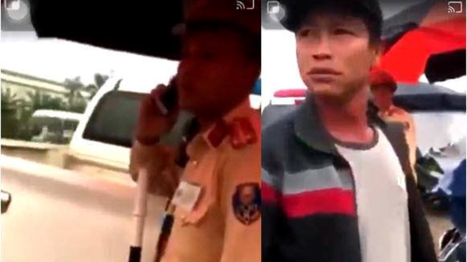 nguoi la hanh hung bat dan xoa clip quay csgt hung yen la xe om khong phai tiep thi sua