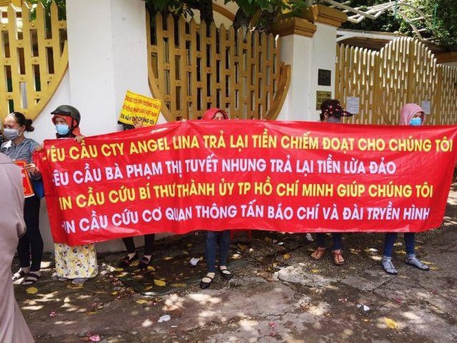 nu giam doc cong ty angel lina pham thi tuyet nhung ve du an ma lua dao hang chuc ty dong la ai