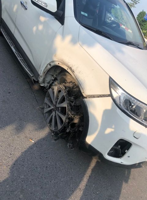 ha noi xe o to kia tong lien hoan 4 xe may roi bo chay