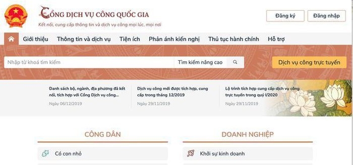 huong dan su dung cong dich vu cong quoc gia