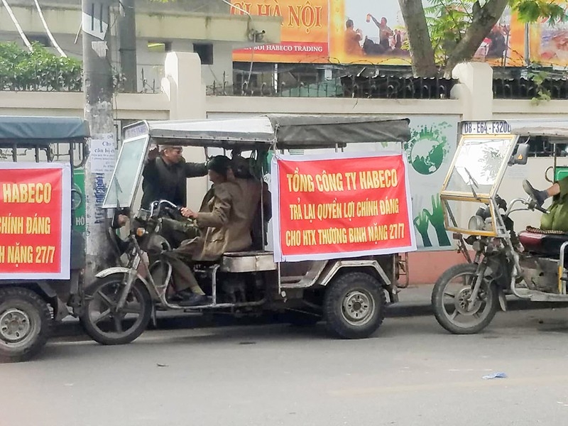 vi sao hang tram xe ba gac thuong binh vay kin tru so habeco