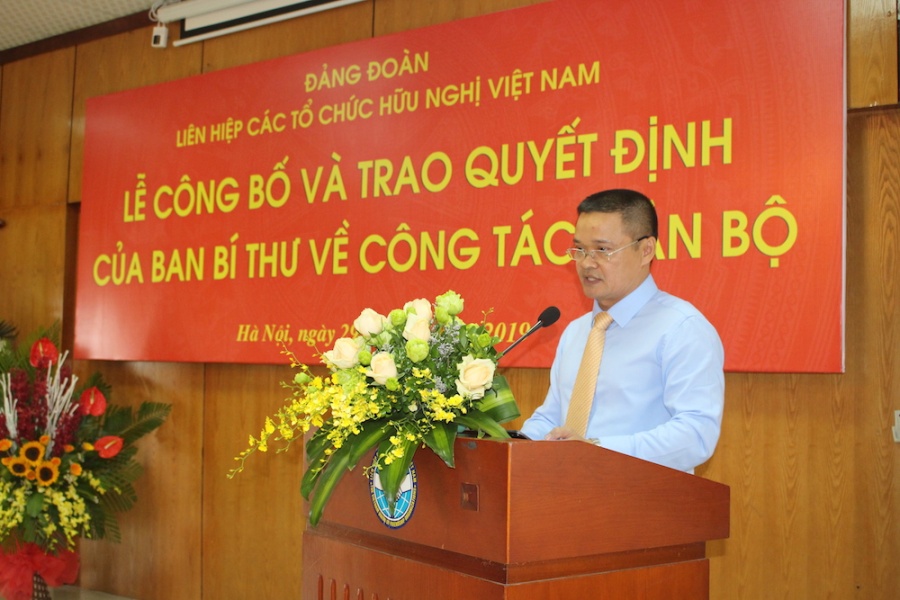 pho chu tich nam dinh nhan nhiem vu moi tai lien hiep cac to chuc huu nghi viet nam