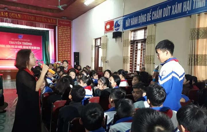 nghi loc nghe an tuyen truyen ve phong chong mua ban nguoi va xam hai tre em