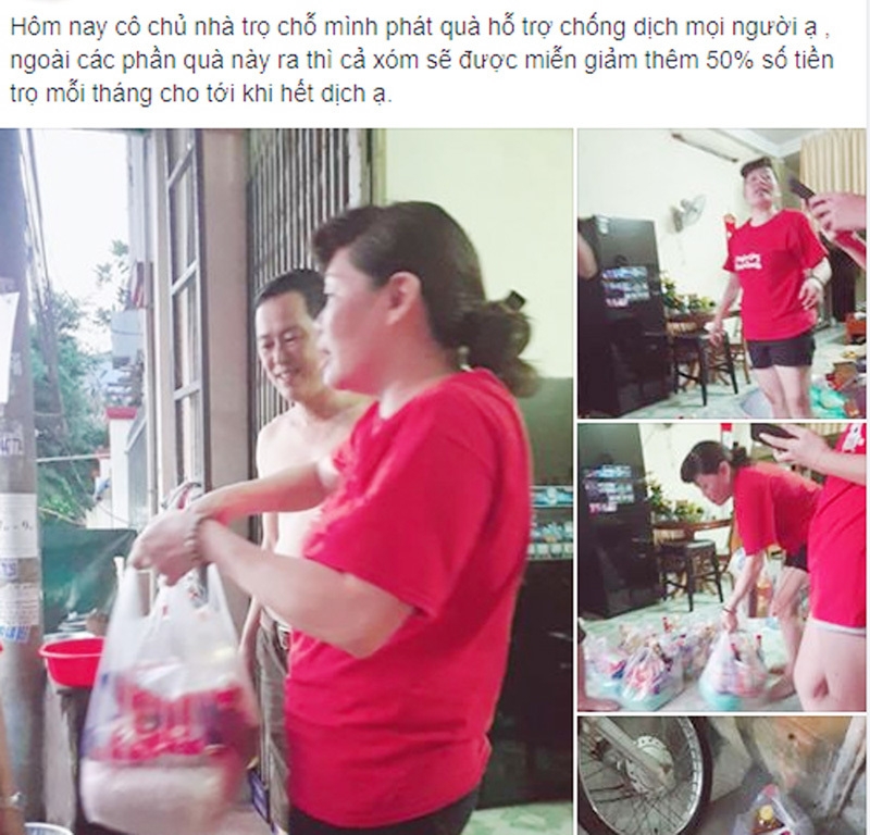 chung tay vuot covid 19 chu nha tro tang qua giam tien thue cho cong nhan