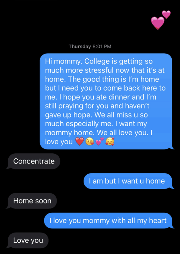tin nhan cuoi cung gui con gai cua nu nhan vien y te tuyen dau chong dich covid 19