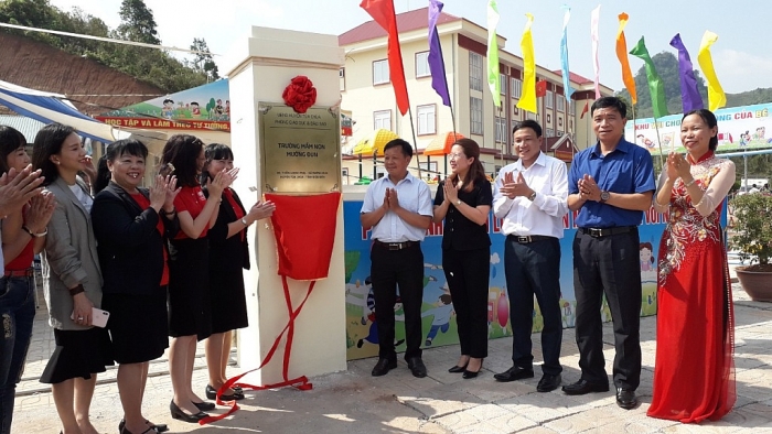 dien bien khanh thanh va dua vao su dung truong mam non muong dun