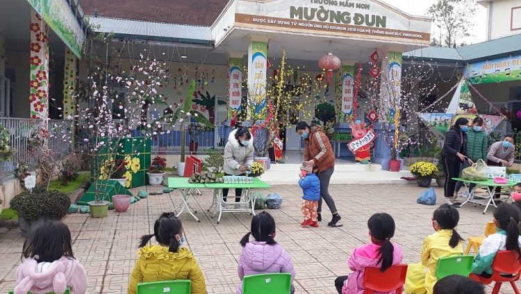 Trường mầm non Mường Đun vượt khó xây dựng trường chuẩn