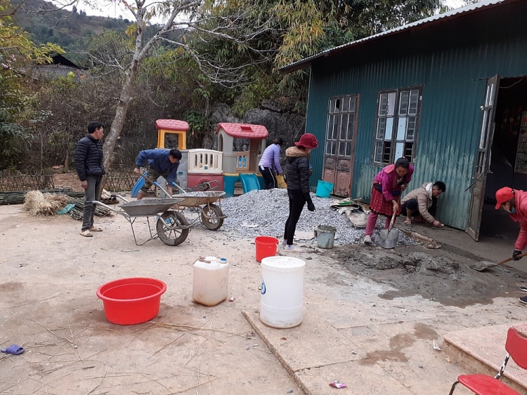 Trường mầm non Mường Đun vượt khó xây dựng trường chuẩn