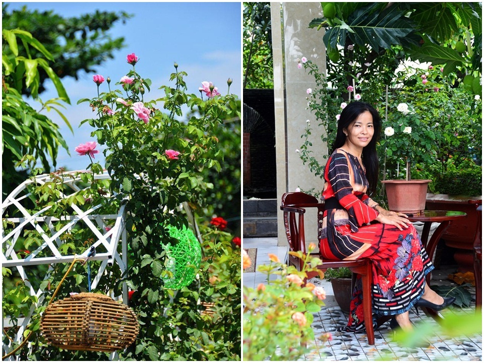 Lối vào nhà đẹp như mơ với hoa hồng rực rỡ trong sắc nắng Sài Gòn loi vao nha dep nhu mo voi hoa hong ruc ro trong sac nang sai gon