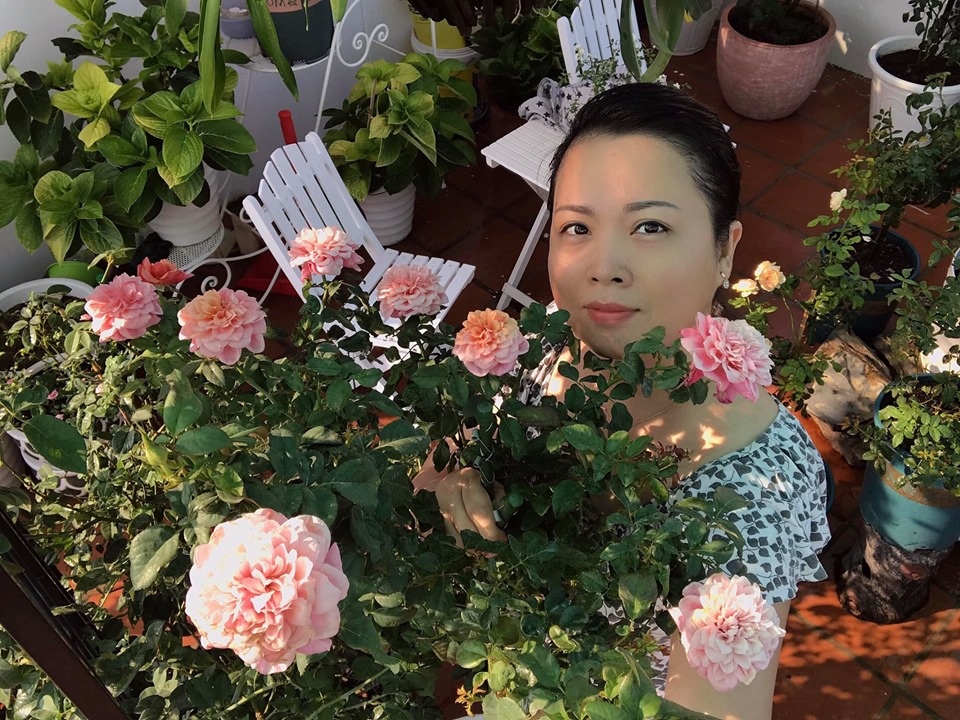 Kinh nghiệm giúp sân thượng hoa hồng nở rực rỡ, ngát hương của cô giáo dạy Văn ở Nha Trang kinh nghiem giup san thuong hoa hong no ruc ro ngat huong cua co giao day van o nha trang