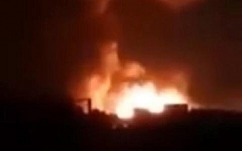 Tàu Thổ bị hỏa lực Nga nhấn chìm trong biển lửa ở Syria vì lén lút tuồn dầu