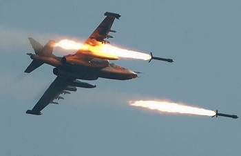 Video: Chiến cơ Nga oanh tạc dữ dội ở miền trung Syria