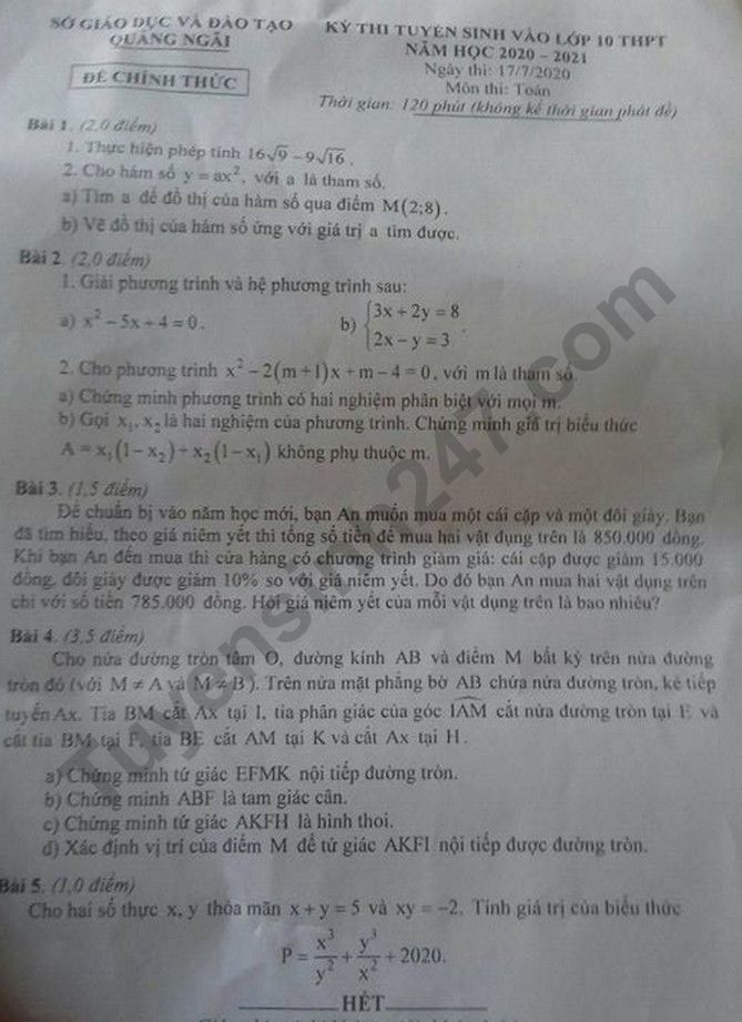 1651 dap an de thi mon toan tuyen sinh lop 10 vao thpt tinh quang ngai1