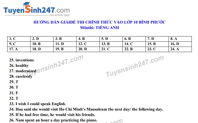 5517 dap an de thi anh van tuyen sinh lop 10 vao thpt tinh binh phuoc0