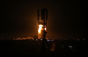 chien dau co israel oanh tac cu diem quan su o syria quan thao ca vung bien gioi