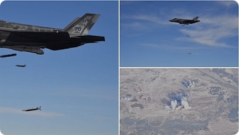 video f 35a va bom gbu 39 the hien suc manh vo song tren bau troi