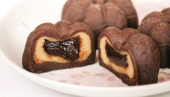 Cách làm bánh trung thu dẻo mát lạnh nhân cà phê sữa chocolava 