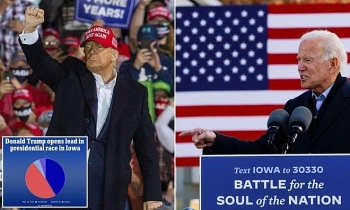 Ông Trump bất ngờ đảo ngược thế cờ, vượt lên dẫn trước ở 2 bang chiến trường