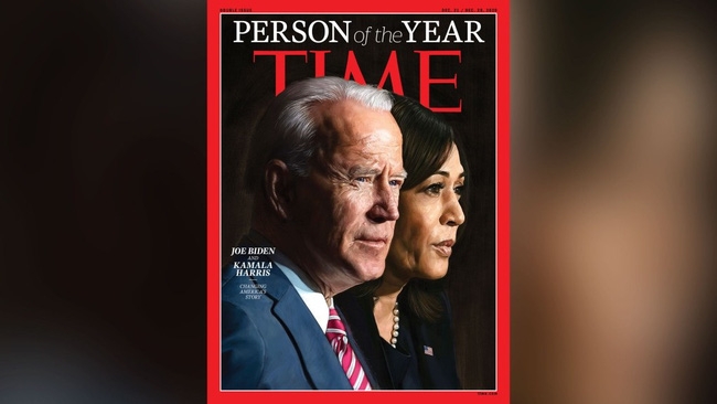 Liên danh tranh cử Biden - Harris được xướng tên 'Nhân vật của năm' 2020 Liên danh tranh cử Biden - Harris được xướng tên 'Nhân vật của năm' 2020