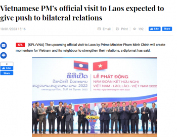 chuyen tham gop phan that chat moi quan he huu nghi vi dai viet nam lao