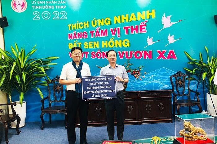 Người Việt tại UAE, Hàn Quốc ủng hộ phòng, chống dịch tại tỉnh Đồng Tháp, Kiên Giang