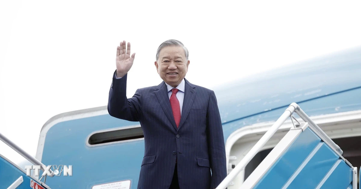 Tổng Bí thư Tô Lâm lên đường tham dự cuộc họp khai mạc Hội đồng Hòa bình về Gaza