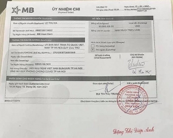Hội Hữu nghị Việt Nam - Bulgaria TP Hà Nội ủng hộ 50 triệu đồng cho Quỹ phòng chống Covid-19