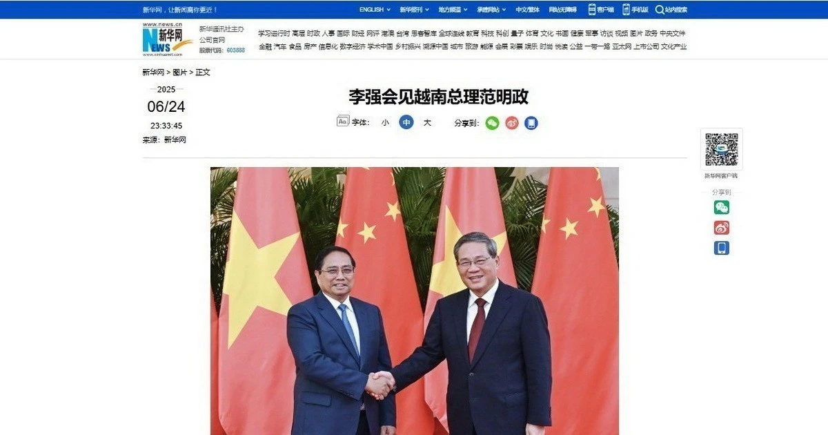 Trung Quốc đưa tin đậm nét hoạt động của Thủ tướng tại Hội nghị WEF Thiên Tân