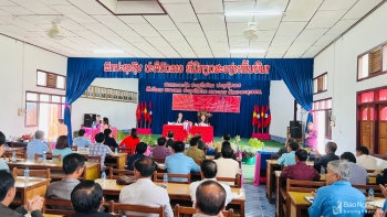 ky niem 60 nam ngay thiet lap quan he ngoai giao viet nam lao tai huyen noong het tinh xieng khoang lao