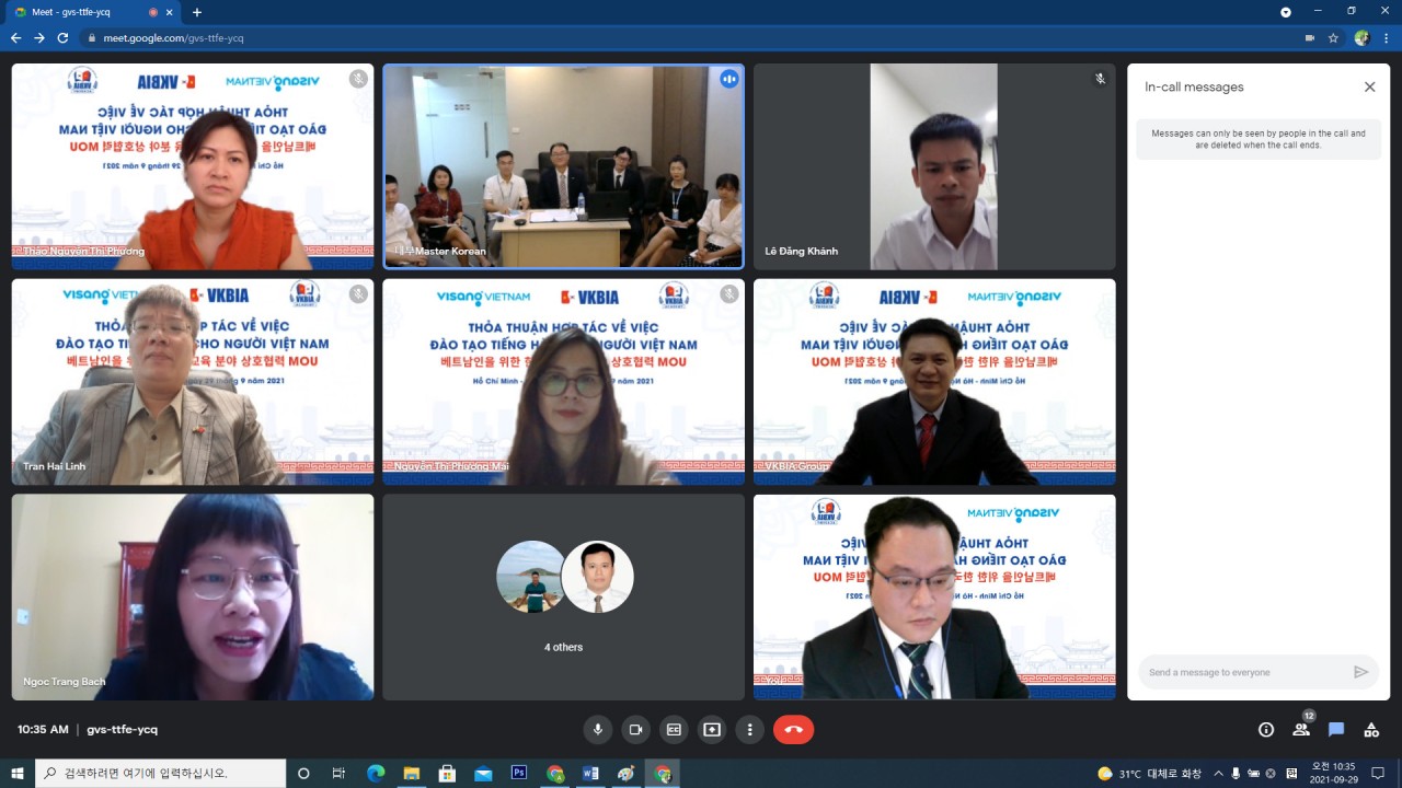 VKBIA – VISANG liên kết đào tạo tiếng Hàn cho người Việt Nam