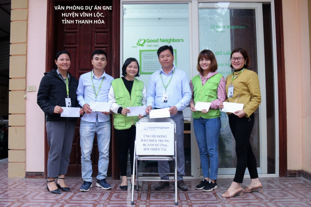 Tổ chức GNI hỗ trợ 120 triệu đồng cho người dân huyện Tuyên Hóa (Quảng Bình) bị lũ lụt