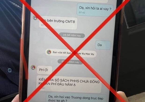 TP.HCM: Mạo danh nhà trường gửi tin nhắn yêu cầu nộp tiền học hình ảnh 1 TP.HCM: Mao danh nha truong gui tin nhan yeu cau nop tien hoc hinh anh 1
