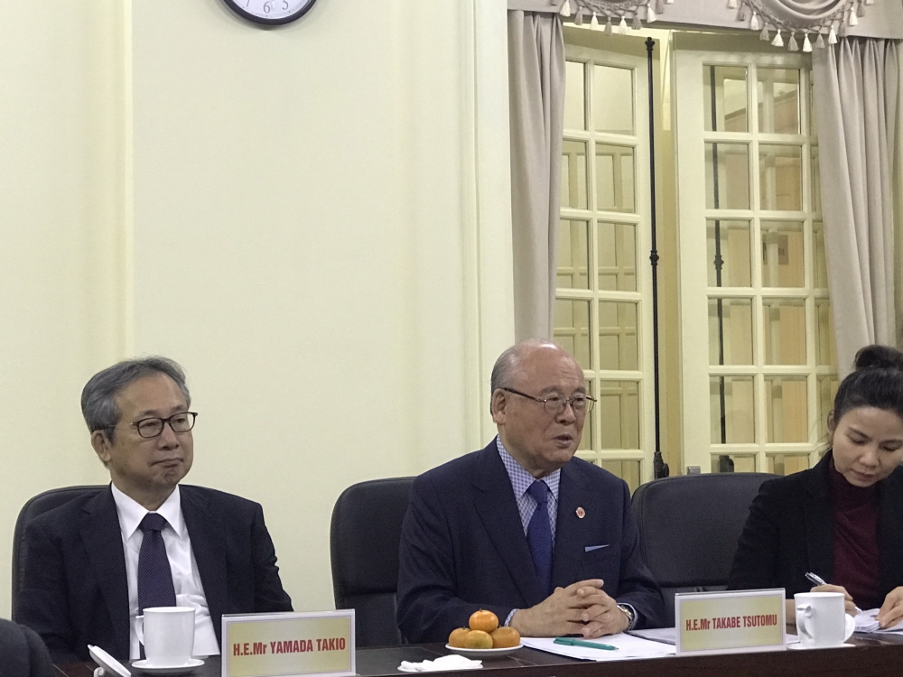 Chủ tịch Nguyễn Phương Nga tiếp ông Takebe Tsutomu, Cố vấn đặc biệt Liên minh Nghị sĩ hữu nghị Nhật – Việt