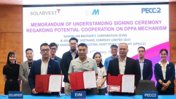 evm solarvest va pecc2 thiet lap quan he hop tac chien luoc thuc day ung dung nang luong tai tao o viet nam theo co che mua ban dien truc tiep dppa