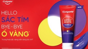 colgate lan dau tien ra mat kem danh rang colgate optic white purple