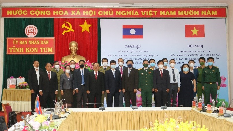 Phối hợp tổ chức diễn tập cứu hộ, cứu nạn trên tuyến biên giới Kon Tum và At-ta-pư (Lào)
