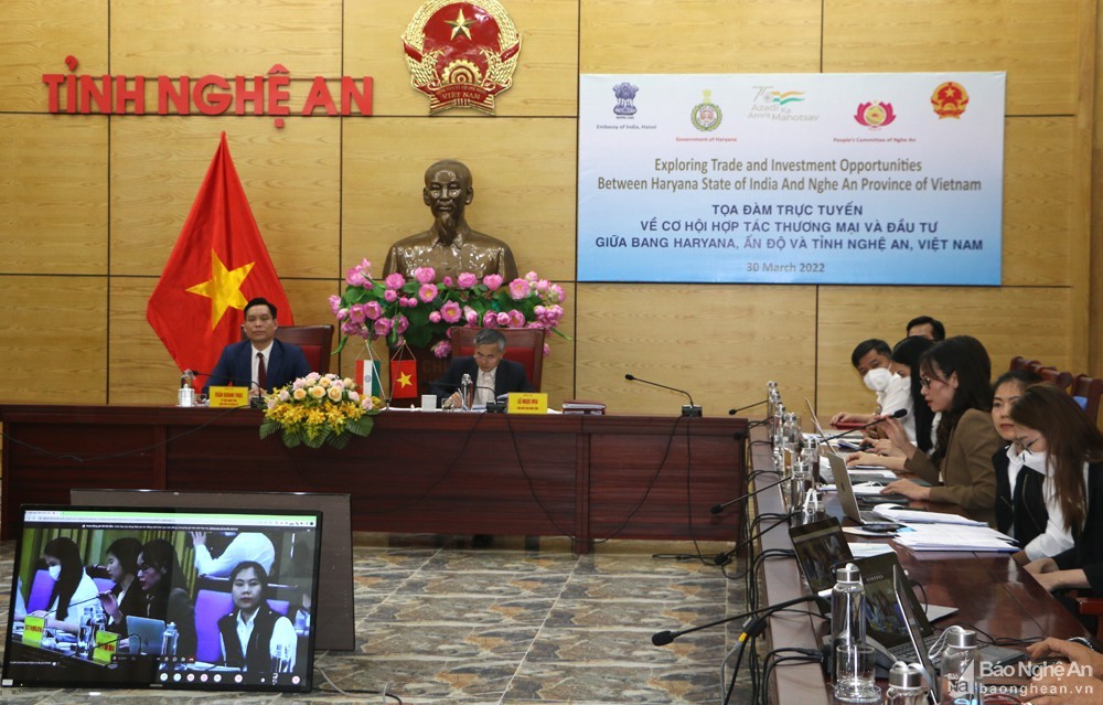 Nghệ An thúc đẩy thương mại và đầu tư với bang Haryana (Ấn Độ)
