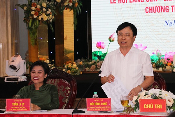 Ngày 17-28/5 tại Nghệ An tổ chức Lễ hội Làng Sen – Liên hoan Tuồng và Dân ca kịch toàn quốc